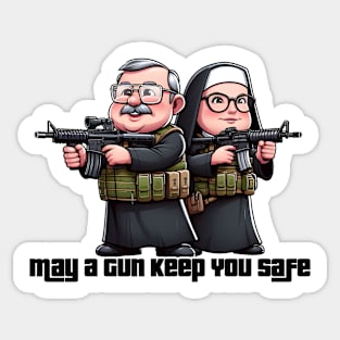 Gun Bless You Sticker